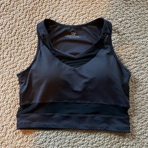 Kiava crop top black size large